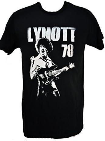 Thin Lizzy Phil Lynott 78 Distressed Logo Mens Band T-Shirt