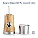 Ecooe Pepper Grinder Bamboo Salt Grinder Pepper Mill for Spices with Solid Ceramic Mill Mechanism