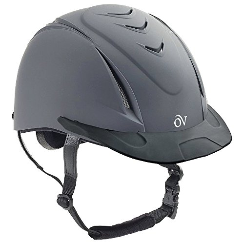 Ovation Large/X Large Comfortable Ventilated Deluxe Schooler Helmet Dark Grey