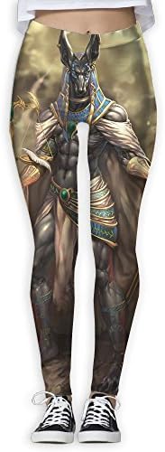 NSYGCK Vintage Anubis God Yoga Pants For Women Crazy Tummy Control Yoga Leggings