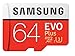 64GB Samsung Evo Plus Micro SD XC Class 10 UHS-1 64G Memory Card for Samsung Galaxy S8, S8+, Note 8, S7 Edge, S5 Active, S4, S3, Cell Phones with Everything But Stromboli Card Reader (MB-MC64DA/AM)