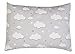 Toddler Pillowcase, 2 pack- Premium Cotton Flannel, SOFT & BREATHABLE, toddler pillowcase 13x18, Clouds