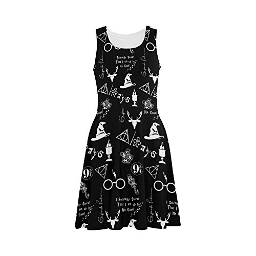 Custom Summer Sundress Black And White Design Dress Sundress