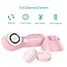 Facial Cleansing Brush Rechargeable - Electirc Spin Face Brush - 2 Speed Waterproof Facial Brush with 3 Brush Heads for Gentle Exfoliation Deep Cleansing Blackhead Removing