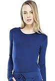 Infinity By Cherokee Women's Round Neck Long Sleeve Underscrub Xx-Large Galaxy Blue