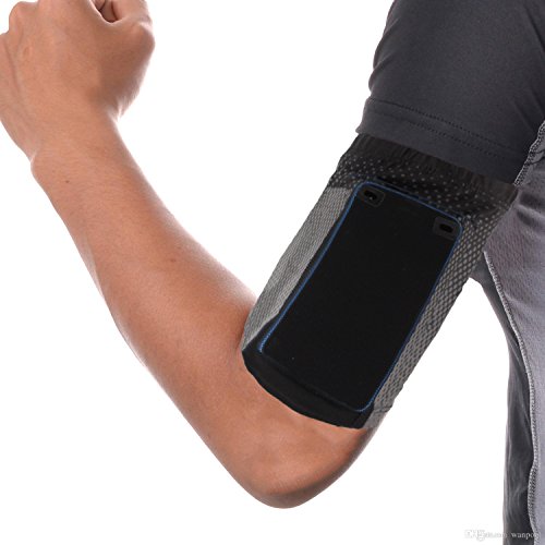 Sports Bicep Armband Holder for Mobile Devices by bogo Brands (Black)