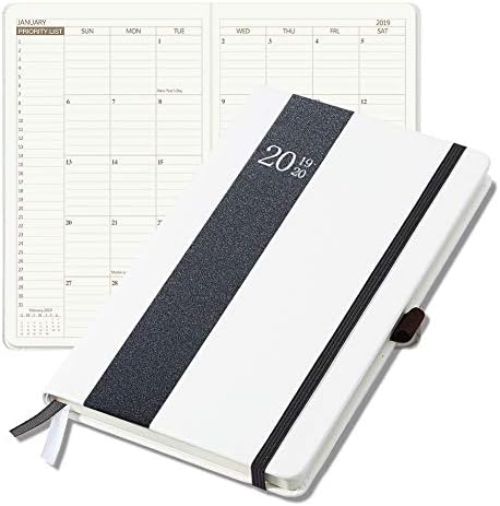 Planner Weekly/Monthly Hardcover Planner Time Management Premium Thicker Paper Notebook with Pen Holder and Pocket A5(8.5"x5") Perfect Gift! (Gray)