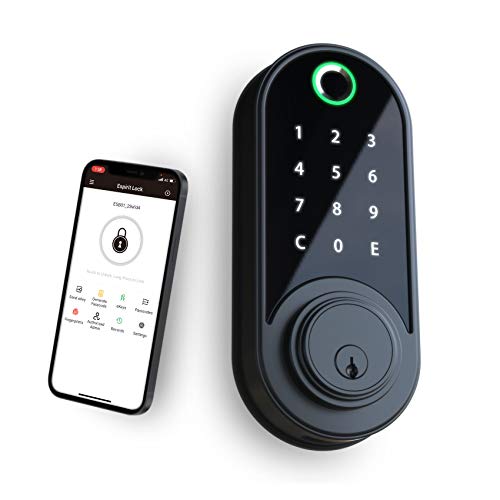 ESPIRIT Keyless Entry Door Lock, Smart Door Lock with Keypad, Easy to Install, Manage by App, Quick Access Fingerprint…