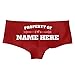 Customized Girl Womens Underwear Seamless - Custom Underwear for Women, Hipster Panties for Women, Low-Rise Bikini Underwear Red