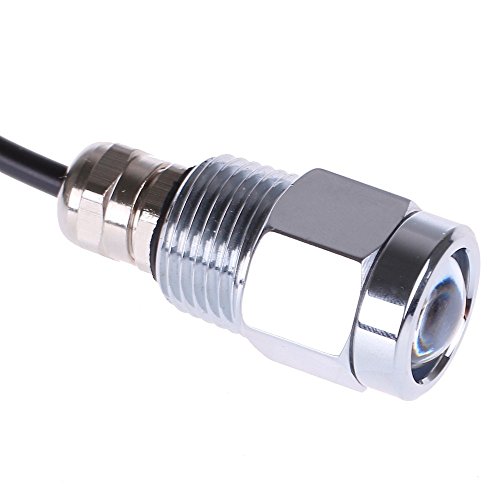 Rumfo 12V-24V 9W Boat Drain Plug Light 6 LED Boat Drain Plug Light Marine Lighting with Waterproof Connector for Fishing Swimming Diving
