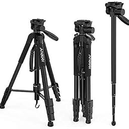 Trípode de Viaje Andoer Trípode para Cámara Monópode Monopod ...