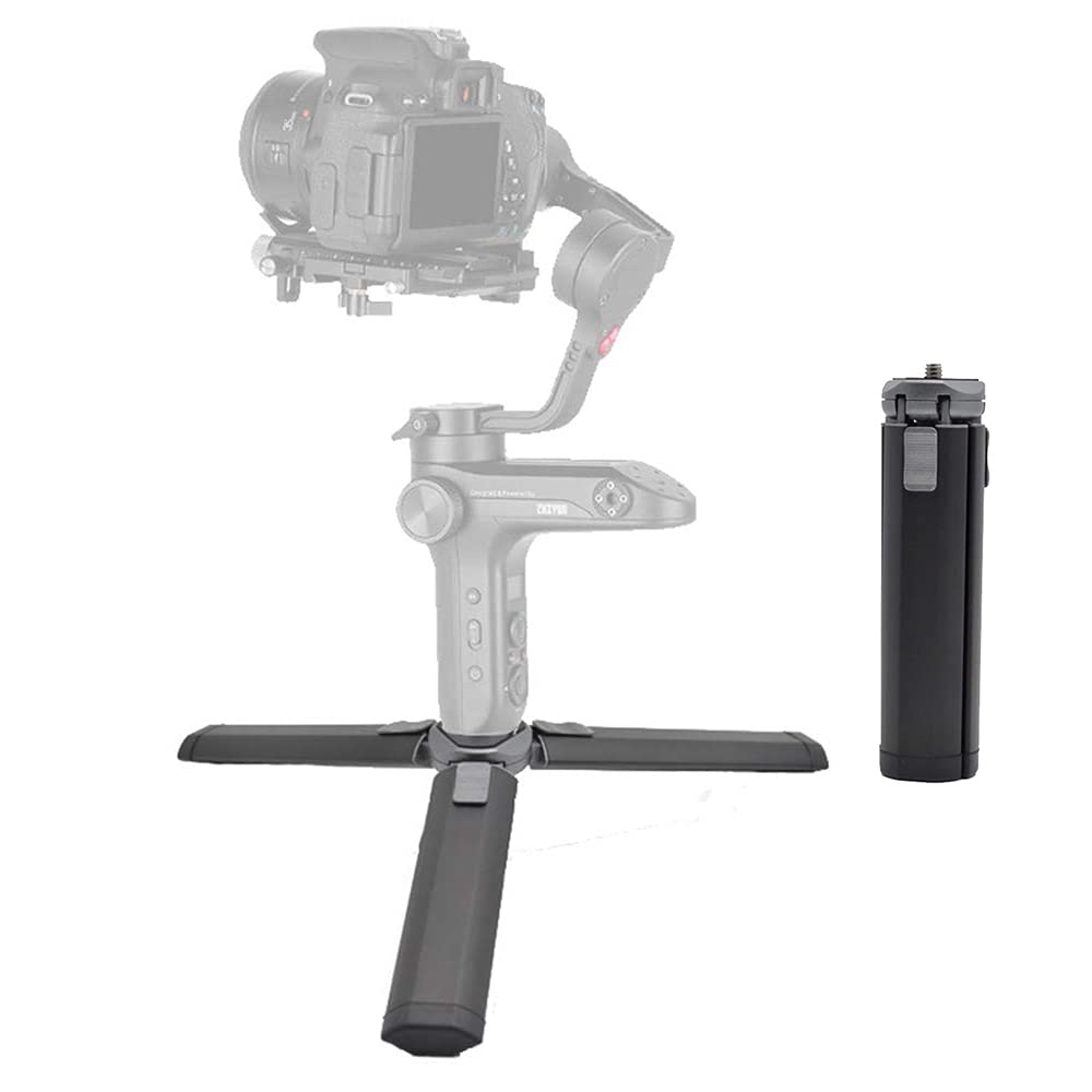 KDOI Mini Tripod, Universal Portable Desktop Two-Speed Adjustable Special Bracket Hand-Grip Tripod SLR Stabilizer (Black)