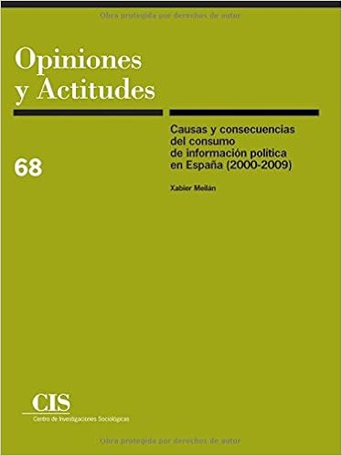 Causas Y Consecuencias Del Consumo De Informacion Politica En Espana 2000 2009 Opiniones Y Actitudes Spanish Edition Meilan Xabier 9788474765212 Amazon Com Books