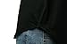 PAAZA Womens Criss Cross Casual Loose Cold Shoulder Tops and Blouses Basic T Shirts (Black, S)