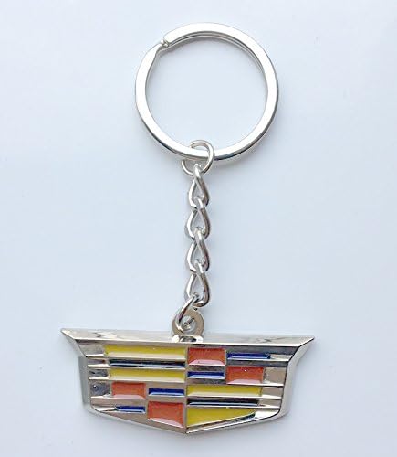 Shield Logo New 2017 Car Key Chain 3D Metal Ring Marked Model Keychain for Cadillac
