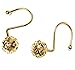 Love Creative Gold Shower Curtain Rings Hooks Easy Roller Ball Shower Curtain Rings Hooks 12 Count