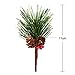 Sunm Boutique Artificial Pine Picks Artificial Plants Small Pine Picks for Christmas Flower Arrangements Wreaths and Holiday Decorations