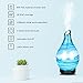 COOSA 100ml Glass Marble Pattern Essential Oils with 4 Time Setting Colorful Light Aroma Diffuser Cool Mist Humidifier for Home and Office (Multicolor-6)