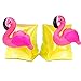 2 Pairs Inflatable Unicorn + Flamingo Arm Bands Swimming Aid Floating Sleeves Armband Swim Circle Boat Pool Toy for Kids Baby Toddlers Infants 2-8 Years