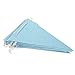 Blue Happy Birthday Banner Triangle Garland - Elegant Party Bunting Flags Decorations Birthday Party Supplies - Size Small - 3.75 x 5.5 Inch Flags, 10 Feet Length