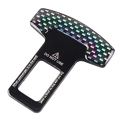 Universal Vehicle Mounted Carbon Fiber Car Safety Seat Belt Buckle Clip Car-Styling - Pack of 2 - Thumbnail 7