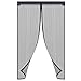 Magnetic Screen Door Durable Mesh Curtain and Full Frame Velcro Fits Doors Up to 38