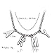 Thelivingstar BTS Members Name Date Cuboid Bar Pendant Necklace Fashion Jewelry Silver Titanium Chain Necklaces & Pendants for Fans,Gift Box (Army)