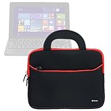 Evecase Nextbook 10 / 10.1 inch Tablet EFMW101T, NXW10QC32G, Flexx 10 Tablet Slim Briefcase w/ Handle & Accessory Pocket / Ultra Portable Travel Carrying Portfolio Pouch Cover - Black