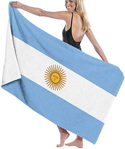 XIEXING Bath Towel - Flag of Argentina Extra Large Oversized Beach Towel Pool Swim Towel for Adults Women Kids Travel