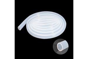 Eoiips 3/4" ID Pure Silicone Tubing, 3/4" ID x 1" OD Food Grade Tube High Temp Silicone Hose for Home Brewing Wine Making (10Ft)