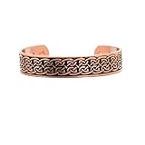 Accents Kingdom Men's Magnetic Copper Celtic Knot Cuff Bangle Golf Bracelet C7