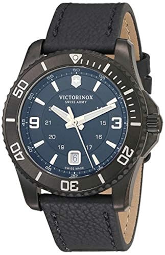 Victorinox Swiss Army Maverick Black Edition Leather Chronograph