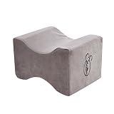sheltin Memory Foam Knee Pillow for Sciatica Relief,Leg Pain,Back Pain,Pregnancy,Hip and Joint Pain - Leg Positioner Pillows Wedge Contour