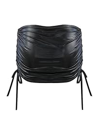 Mini falda plisada metálica brillante para fiesta con bragas interiores