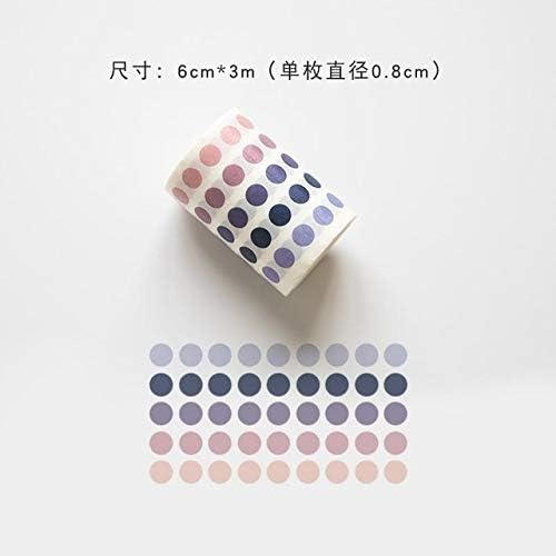 336 Pcs/lot Colorful Dots Washi Tape Japanese PaperPlanner Masking Tape Adhesive Tapes Stickers Decorative Stationery Tapes