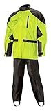 Nelson Rigg Unisex Adult AS-3000-HVY-03-LG Aston Motorcycle Rain Suit 2-Piece, (Hi-Visibility Yellow, Large)