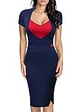 Miusol Women's Business Slim Style Ruffle Work Pencil Dress