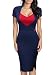 Miusol Women's Business Slim Style Ruffle Work Pencil Dress