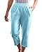 UltraSofts UltraSofts Cropped Pants, Aqua, Petite XL