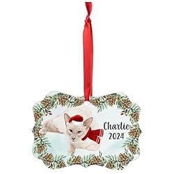 Lilac Balinese Cat Christmas Ornament 2024