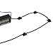 Car Cable Clip, Teenitor Car Charger Mounts Cable Tie Holder, Car Cable Organizer, Desk Wall Cable Wire Clips, Computer, Electrical, Cord Cable Tie Drop (Black, 50 Pieces)