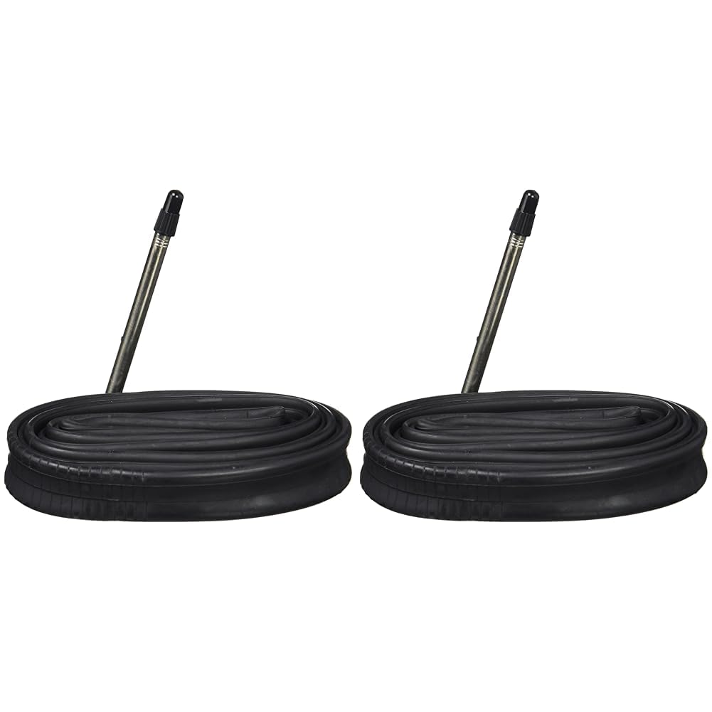 Continental R28 Presta Extra Long Valve Inner Tube - Black, 700C x 20-25 C/80 mm-Small (Pack of 2)