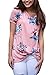 Chase Secret Womens Floral Printed Knot Front Tee Shirt Tunic X-Large Pink