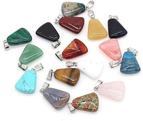 natural stone pendants trapezoid shape 