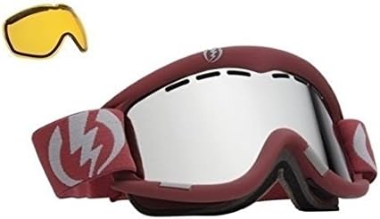 Bronze With Silver Chrome Mirror Electric Eg1 Crimson Red Silver Ski Snowboard Goggles + Extra Lens