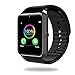 WGHL Wearable Bluetooth Touch Screen Smart Watch with Camera and SIM Card Slot for Android Samsung HTC LG SONY (Full Functions) IOS iPhone 5 / 5s / 6 / 6plus / 7(Partial functions) (Black)