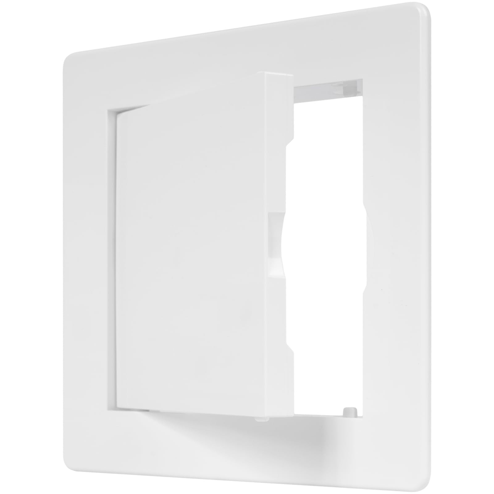 Photo 1 of ECOPRO VENT 4" x 4" White Plastic Access Panel. Service Shaft Door Panel. Plumbing, Electricity, Heating, Alarm Wall Access Panel for Drywall. Bathroom Services Access Hole Cover.