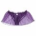 Crossdress Panties Feeshow Men's Jockstrap Lace Briefs Sissy Pouch Underwear Ruffle Skirted Purple X-Large