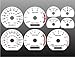 1999-2004 Ford Mustang White Face Gauges