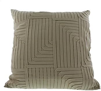 Oake Bedding, GRIDS Felt Applique 22" Square Decorative Pillow